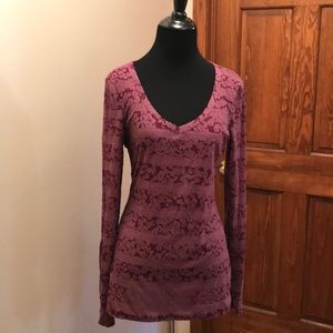 BKE purple long sleeve shirt